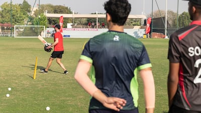 Desert Vipers coach James Foster leads a training session.