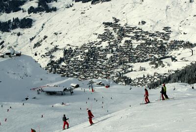 The Verbier Alpine ski resort in Switzerlan became one of Europe's first hotspots for the virus. Reuters