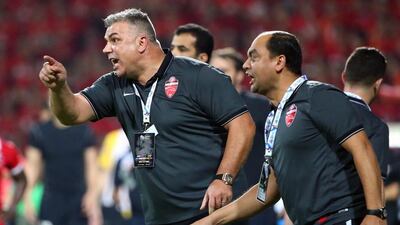 Cosmin Olaroiu has said Al Ahli will attack Guangzhou in the second leg of the Asian Champions League final. Marwan Naamani / AFP