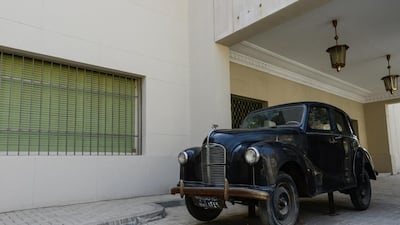 Nasser’s car parked in front of the main entrance to the museum.