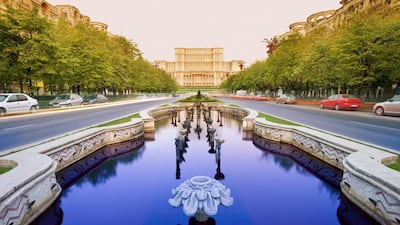 Romania’s Palace of the Parliament in Bucharest is the largest civil administration building in the world. Around 70 per cent of it lies empty as the costs of powering it are astronomical. Getty Images