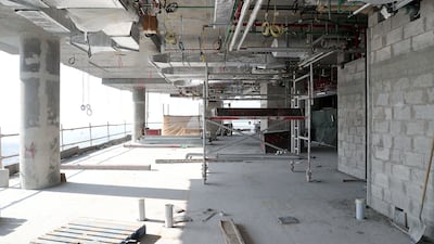 Work on the Wasl Tower skyscraper is expected to be completed by 2024. Pawan Singh / The National