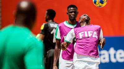 The Senegal training in Paraguay. EPA