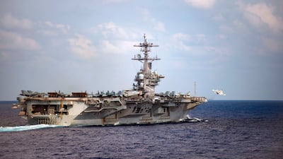 The US is sending the USS Theodore Roosevelt warship to the Middle East as tensions continue to blight the region. AFP