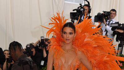 Model Kendall Jenner arrives at the 2019 Met Gala in New York on May 6. AFP