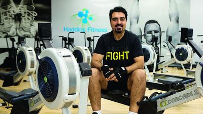 Mustafa Alrawi is now feeling healthy enough to keep up with his two small children. Christopher Pike / The National