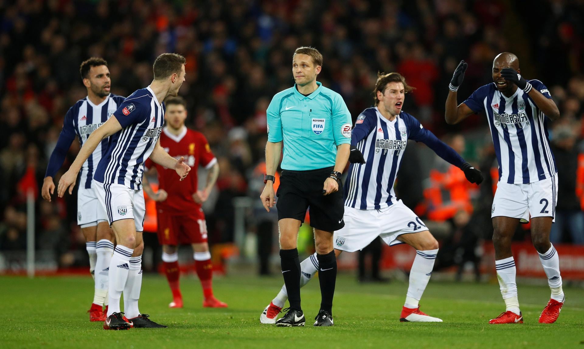 Alan Pardew upset by VAR use despite West Bromwich Albion knocking Liverpool out of FA Cup