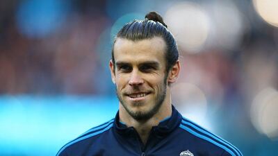 Real Madrid's Gareth Bale shown before the Champions League semi-final first leg against Manchester City last week. Paul Gilham / Getty Images / April 26, 2016