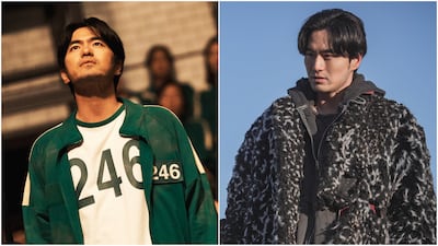 Lee Jin-uk in Squid Game and Sweet Home. Photo: Netflix