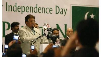 Pervez Musharraf, the former Pakistan president, addressed 2,500 guests at the Dubai World Trade Centre for celebrations marking the country's independence. "Today isn't about me and it isn't about my political party," he said. "This is Pakistan's day."