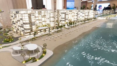 Aldar’s Fahid Island project in Abu Dhabi. Antonie Robertson / The National