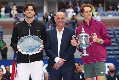 US Open finalist Taylor Fritz, left, leads a strong contingent of American players on the ATP Tour. AFP