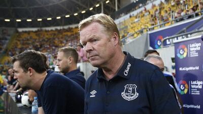 The appointment of Ronald Koeman as manager is a coup for Everton and the Dutchman can lead the club back up the table. Hannibal Hanschke / Reuters