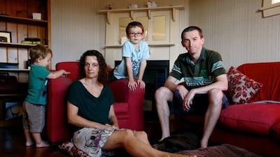 The Dodd family’s possessions have been in limbo since January, meaning the family has had to rely on furniture provided by friends and the community. Jane Dempster for The National