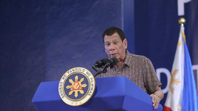 Philippine President Rodrigo Duterte. EPA