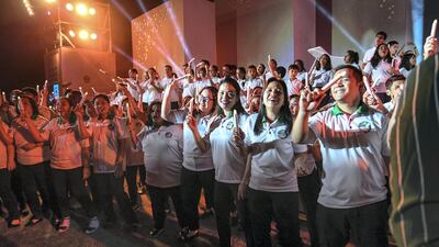 Crowds enjoy a musical performance of Lean on Me, which ended the night on a high note.