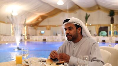 Over iftar at Le Royal Méridien Abu Dhabi, Fadel Al Mheiri chats about what Ramadan means to him. Satish Kumar / The National