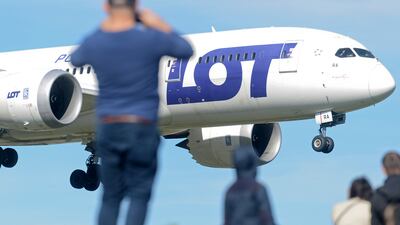 The incident occurred on a Lot Polish Airlines flight before the plane made its descent into JFK Airport. AP