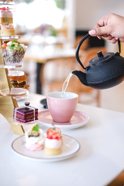 A mix of 15 sweet and savoury bites are on offer at Parlour Boutique's new afternoon tea package. Photo: Parlour Boutique