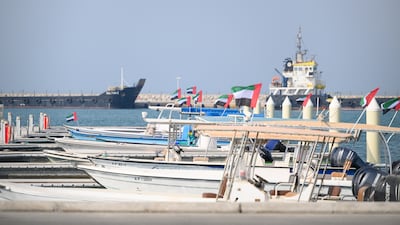 Boats moored at the Sila Community Harbour