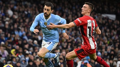 Important headed clearance from a Grealish cross just after the half-hour as Alvarez waited to pounce in the box. Battled hard. AFP