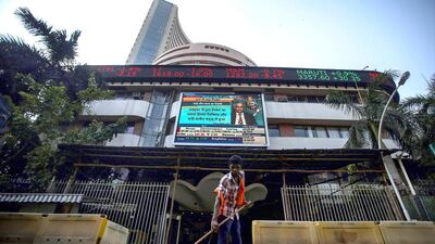 Investors will be closely watching quarterly earnings from bellwethers that make the S&P BSE Sensex. Divyakant Solanki / EPA