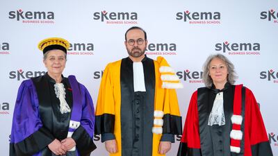 Mohammed Al Gergawi, Minister of Cabinet Affairs, was recognised for his work promoting excellence in governance. Photo: Executive Office of Sheikh Mohammed bin Rashid