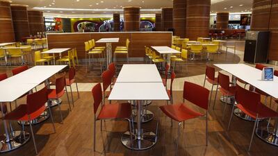 The food court at the mall. Antonie Robertson / The National