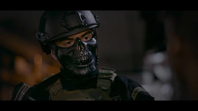 A scene from 'On The President's Orders' showing Captain Octavio Deimos, a Swat Unit Leader in the Caloocan district, Philippines. Courtesy Olivier Sarbil