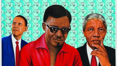 Oui, il faut réfléchir, 2014. Courtesy Chéri Samba