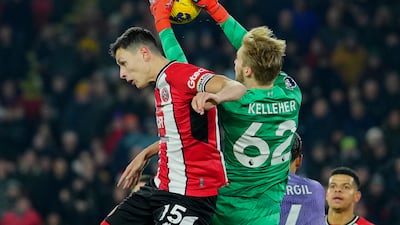 Positionally smart against Liverpool’s dangerous attack, although he was partly to blame for Virgil van Dijk’s opener. AP