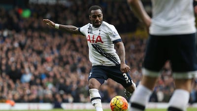 Tottenham's Danny Rose scores their second goal. Reuters / Russell Cheyne