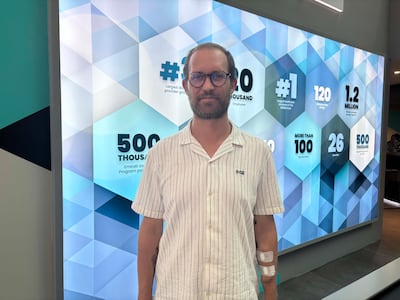 Mr Almeida visited the capital to attend Abu Dhabi Global Healthcare Week. Shireena Al Nowais / The National