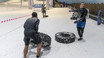 Participants could choose to compete or simply run the obstacle course for fun.