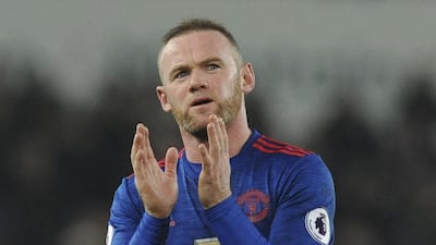 Manchester United's Wayne Rooney applauds the fans after the English Premier League match against Stoke City at the Bet365 Stadium, Stoke on Trent, England, Saturday, Jan. 21, 2017. Rui Vieira / AP Photo