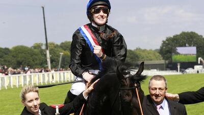 Pat Cosgrove was hit with the lengthy ban after he was found to have come off the rail on Anaerobio in the Jebel Hatta at Meydan Racecourse last month. REUTERS/Suzanne Plunkett