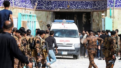 The shrine is about 25 kilometres west of Karbala. Reuters