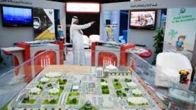 A model of Traffic City at the Marina Mall.