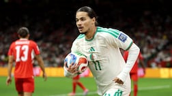 Algeria's Anis Hadj Moussa during the World Cup last-32 clash with Switzerland in Vancouver. AFP