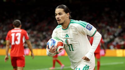 Algeria's Anis Hadj Moussa during the World Cup last-32 clash with Switzerland in Vancouver. AFP