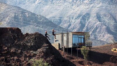 New dual ziplines at Hatta Wadi Hub.