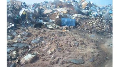 Pollution risk: hazardous substances such as empty chemical and oil tins are dumped on the outskirts of Umm al Qaiwain and could contaminate the soil and groundwater.