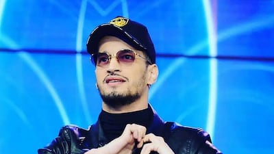 Algerian rap star Abderraouf Derradji, popularly known as Soolking, in a photo posted on his social media account. Instagram