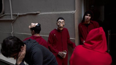 A team prepares for a costume competition at EgyCon, an annual convention for comics enthusiasts, in Cairo. AP Photo