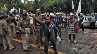 Street clashes marred an announcement on Wednesday that India's general election will start on April 7 as passions run high in a race that pits Hindu nationalist Narendra Modi against the unpopular Nehru-Gandhi family's ruling party. Adnan Abidi / Reuters