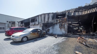 The burnt-out building. Ruel Pableo for The National