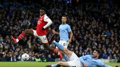 SUBS: Aymeric Laporte (Stones 45+1) - 6. Came on for the injured John Stones just before the break and slotted in the back four with ease and saw Arsenal fail to carve out a real chance in the second period. EPA
