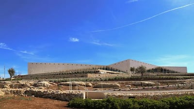 The centrepiece of the project is the landscaped garden, planted with native shrubs and traditional orchard trees that are an integral part of the Palestinian cultural landscape. (The Palestinian Museum)