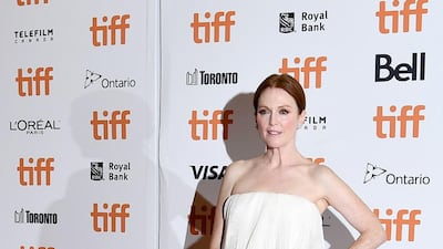 The singular Julianne Moore in Givenchy Haute Couture. Photo / AFP