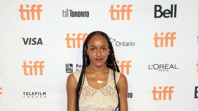 Rebeca Huntt at the 'Beba' photo call during the festival. AFP